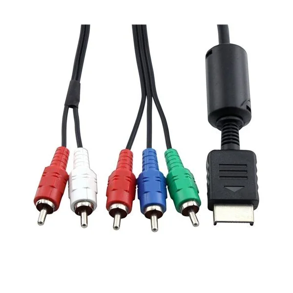 Cable video componente para PlayStation 3 y 2 Negro