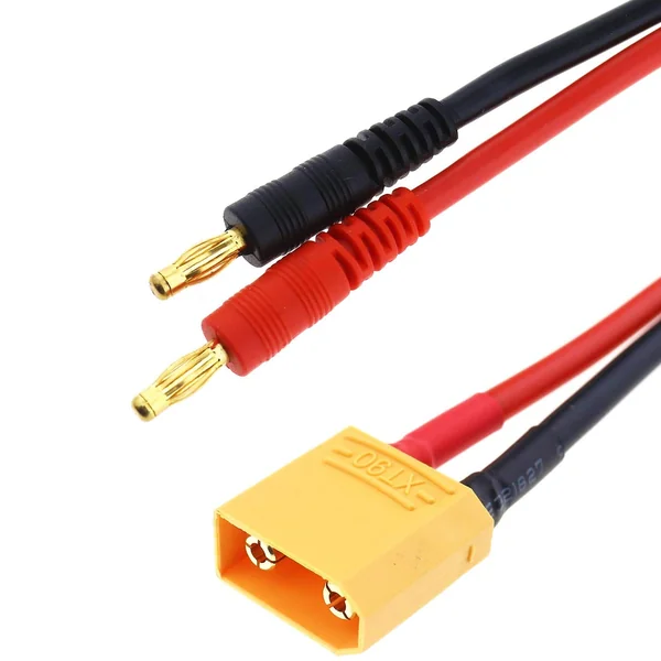 Cable XT60 macho a HXT Banana 4.0mm macho rojo-negro