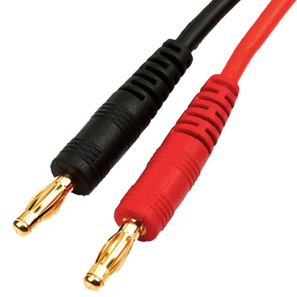 Cable XT60 macho a HXT Banana 4.0mm macho rojo-negro