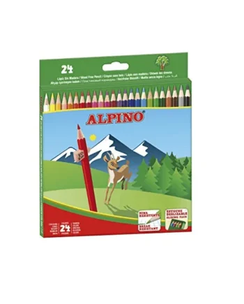 Caja 24 Lapices de Colores Alpino Multicolor