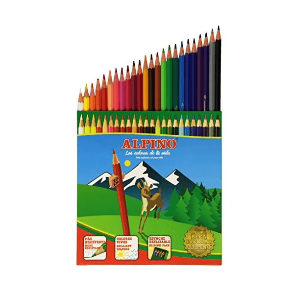Caja 24 Lapices de Colores Alpino Multicolor