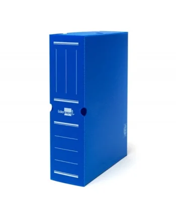 Caja archivo definitivo plastico Liderpapel 36x26x10 cm Azul