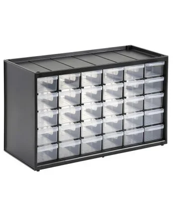 Caja de almacenamiento para piezas con 30 cajones