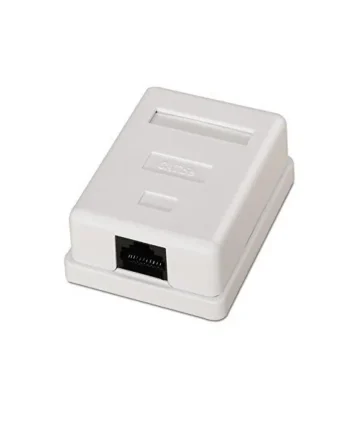 Caja de superficie de 1 RJ45 Cat 6 FTP Blanco