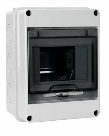 Caja distribucion electrica Superficie IP65 de 5 modulos Blanco