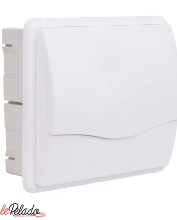 Caja empotrar 10 elementos puerta opaca Blanco