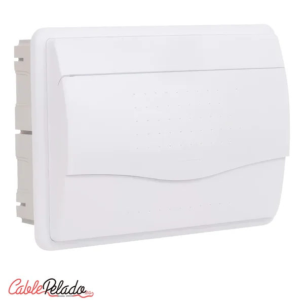 Caja empotrar 18 elementos puerta opaca Blanco