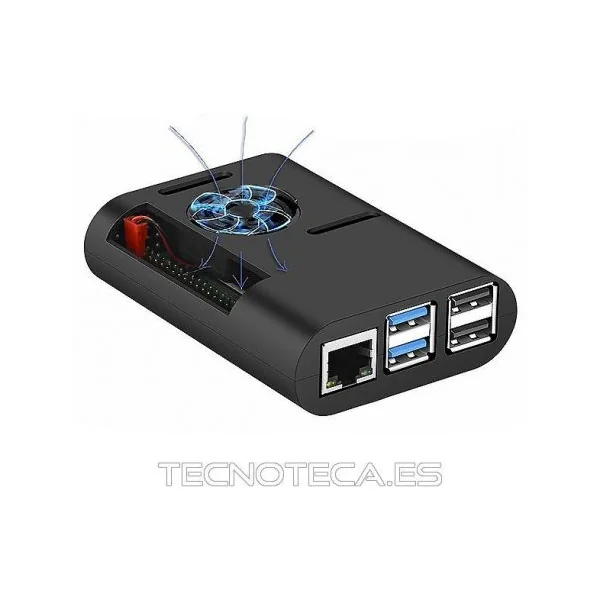 Caja RASPBERRY con ventilador y radiador