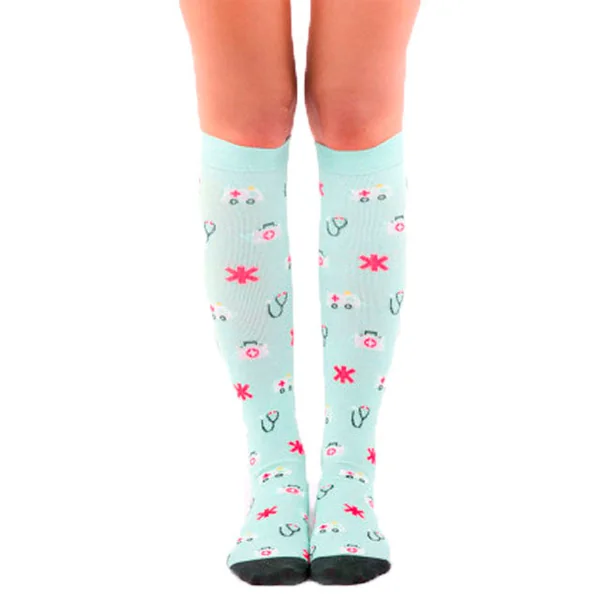 Calcetines de Compresión Gradual Ligera Estampados | 2 Tallas