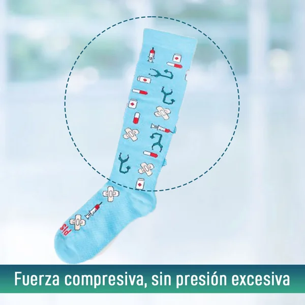 Calcetines de Compresión Gradual Ligera Estampados | 2 Tallas