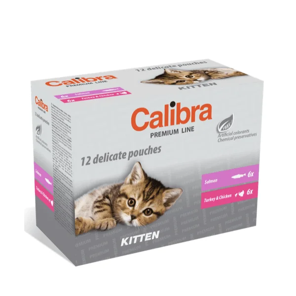 Calibra kitten premium line pouches multipack 12x100 g gatitos