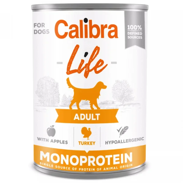 Calibra LIFE PAVO con MANZANAS perros 6x400g