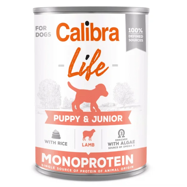 Calibra Life PUPPY CORDERO perros cachorros 6x400g