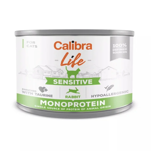 Calibra Life Sensitive CONEJO gatos 6x200g