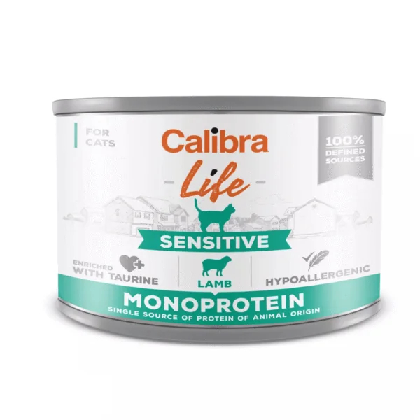 Calibra Life Sensitive CORDERO gatos 6x200g