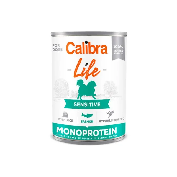 Calibra Life Sensitive Salmón y Arroz Lata