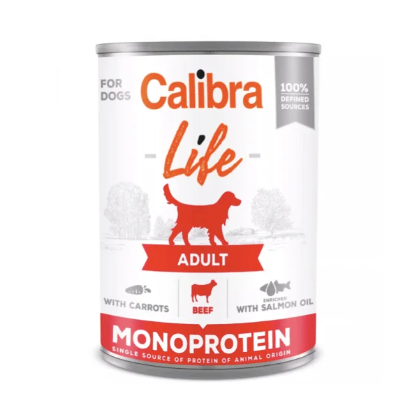 Calibra Life TERNERA con ZANAHORIAS perros 6x400g