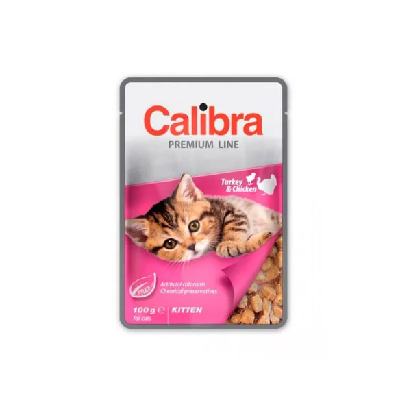 Calibra Premium Line Kitten Pavo y Pollo Sobres