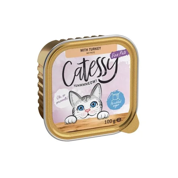 Calidad inmaculada garantizada por Productos Para Gatos en Catessy En Tarrinas 64 X 100 G - Pack Mixto.