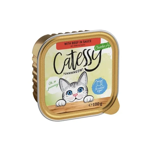 Calidad inmaculada garantizada por Productos Para Gatos en Catessy En Tarrinas 64 X 100 G - Pack Mixto.