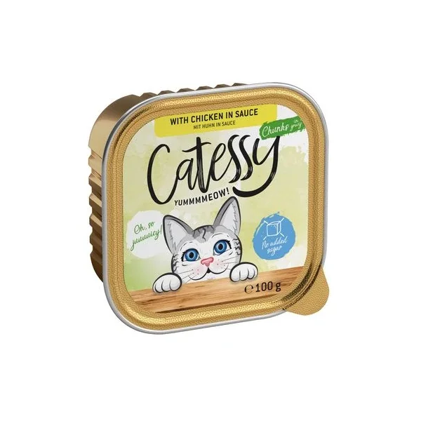 Calidad inmaculada garantizada por Productos Para Gatos en Catessy En Tarrinas 64 X 100 G - Pack Mixto.