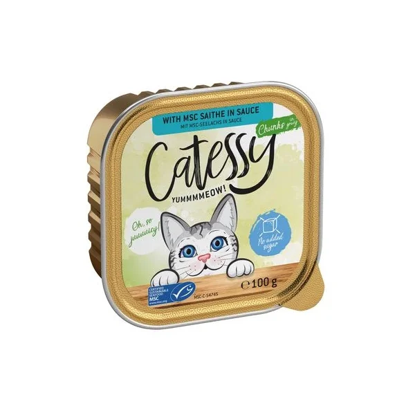Calidad inmaculada garantizada por Productos Para Gatos en Catessy En Tarrinas 64 X 100 G - Pack Mixto.