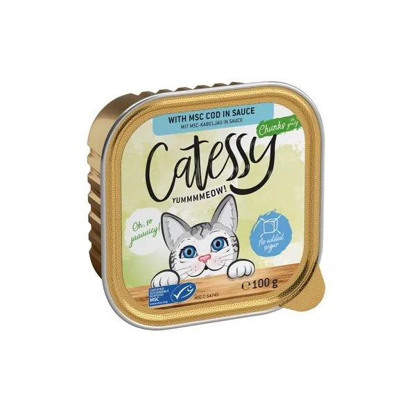 Calidad inmaculada garantizada por Productos Para Gatos en Catessy En Tarrinas 64 X 100 G - Pack Mixto.