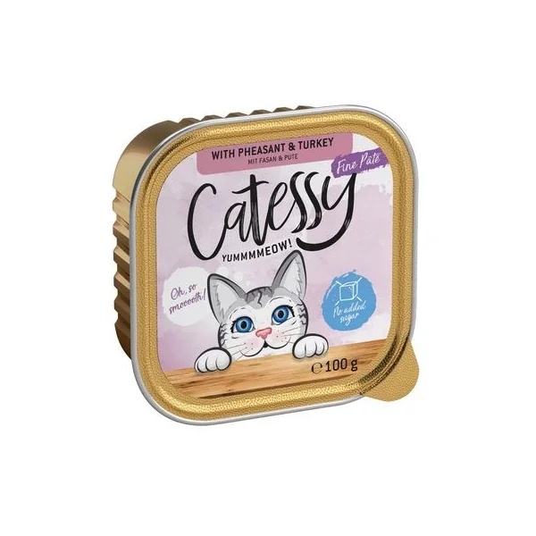 Calidad inmaculada garantizada por Productos Para Gatos en Catessy En Tarrinas 64 X 100 G - Pack Mixto.