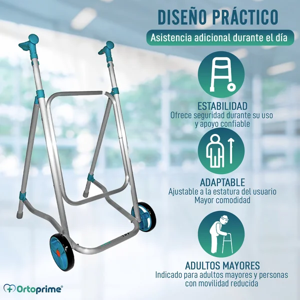 Caminador para Adulto Altura Regulable | Para Personas Altas