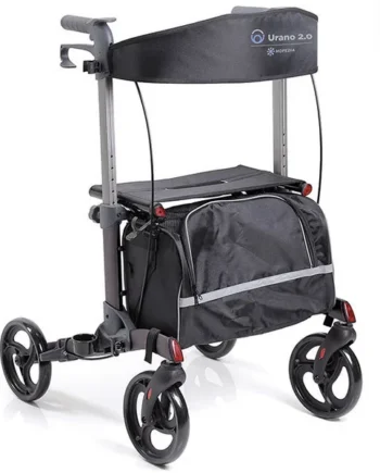 Caminador Rollator 4 Ruedas Plegable con Cesta Multiuso