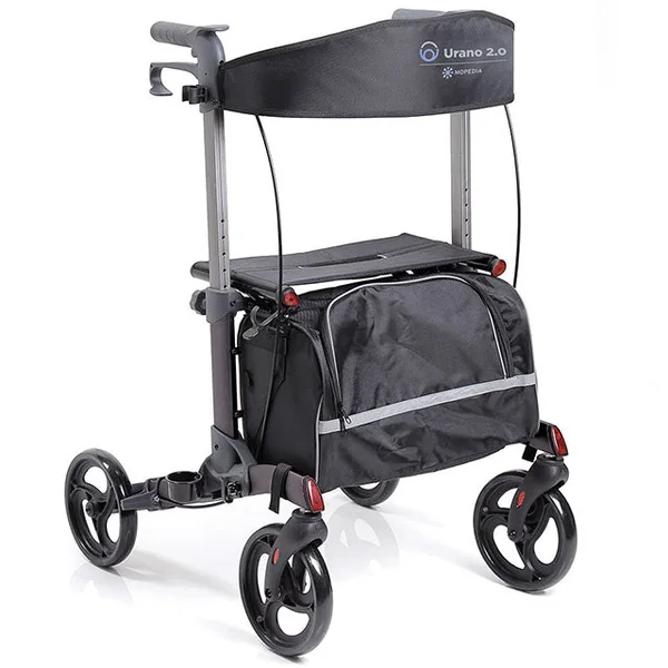 Caminador Rollator 4 Ruedas Plegable con Cesta Multiuso
