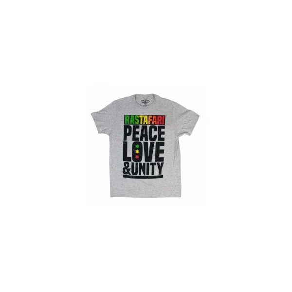 Camiseta Rastafari Peace Love & Unity