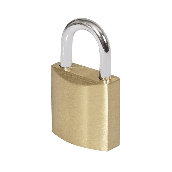 Candado de laton macizo con llave 32 mm Dorado