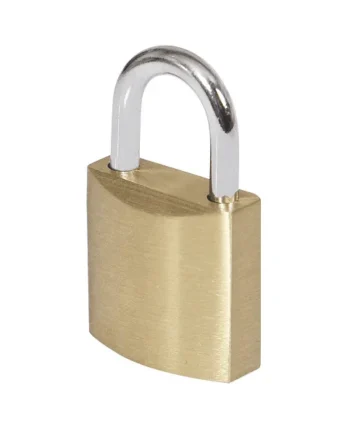 Candado de laton macizo con llave 48 mm Dorado