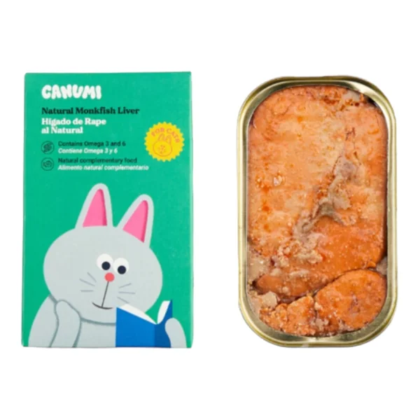 Canumi Hígado de Rape al Natural para Gatos — Alimento Complementario