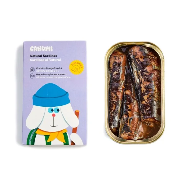 Canumi Sardinas al natural para perros | Conserva Natural para Perros