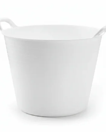 Capazo plastico 26 Litros Blanco