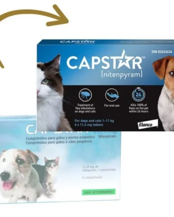 CAPSTAR antipulgas 6 comprimidos perros gatos 1-11 kg de peso