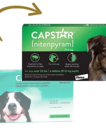 CAPSTAR perros comprimidos antipulgas 6 comprimidos perros 11,1 a 57 kg
