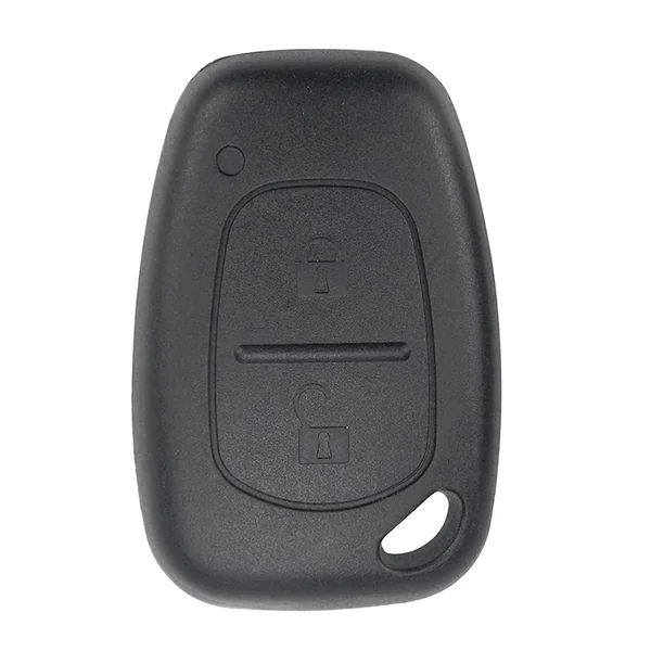 Carcasa Mando Llave de Coche 2 Botones Compatible Con Renault Negro