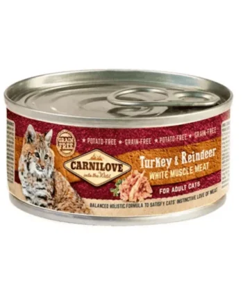 Carnilove gato pavo reno lata 12x100 g