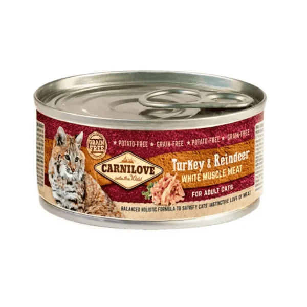 Carnilove gato pavo reno lata 12x100 g
