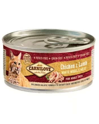 Carnilove gato pollo cordero lata 12x100 g