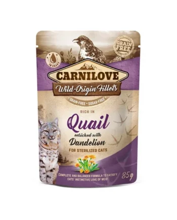 Carnilove Gatos Sterilized Codorniz