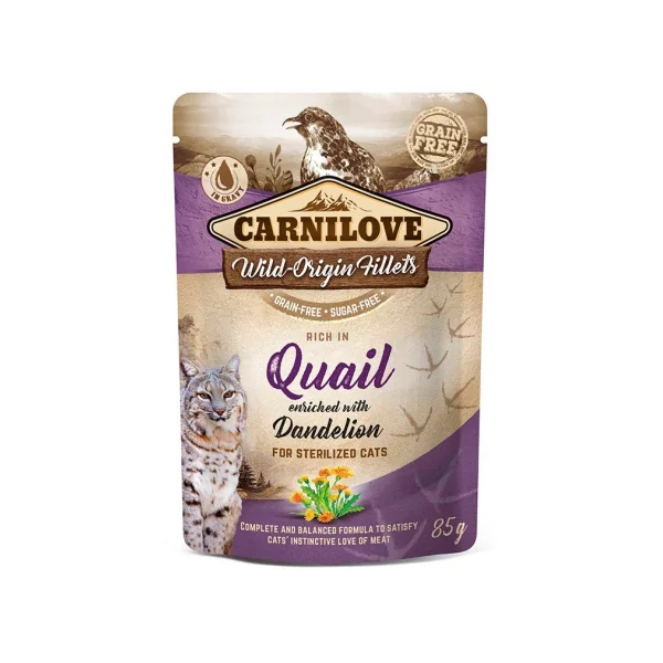 Carnilove Gatos Sterilized Codorniz