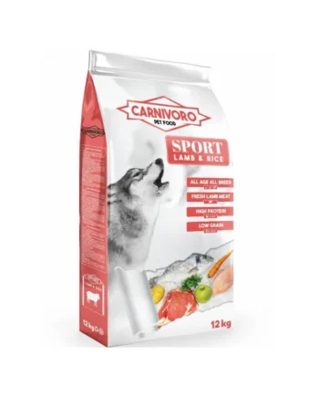 Carnivoro Sport Cordero y Arroz Perros
