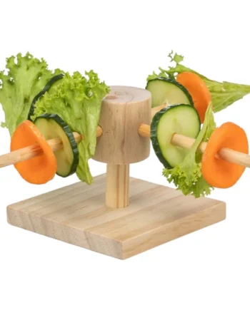 Carrusel para Alimento Fresco para Conejos — Juguete Forrajeo Natural