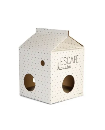 Casa de cartón para gatos. Escape House 35cmx35cmx50cm