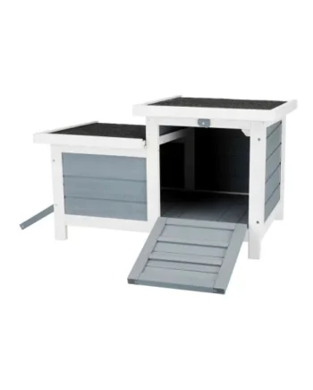 Casita Pequeños Mamíferos gris/blanco