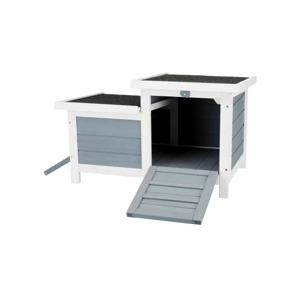 Casita Pequeños Mamíferos gris/blanco